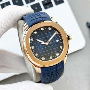 Herrenuhr, Armbanduhr, mechanisches Uhrwerk, Designer-Kautschukarmband, Saphirglas, wasserdicht, Montre De Luxe, 40 mm