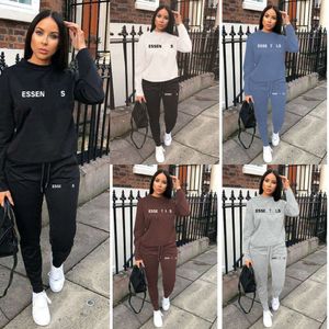 Plus Sizes Women Tracksuits Autumn Winter Lady Letter Printed Designer Two piece pants Set Casual Sports Suit Fall Clothes S-5XL Long Sleeved Pullover Tops Outfits