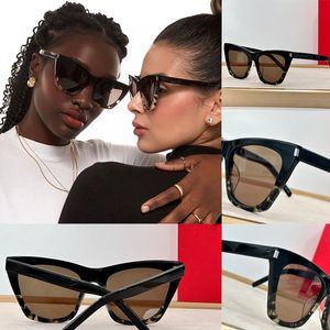 Modisches Design für Damen-Sonnenbrillen, Katzenaugen-Rahmen, einfacher und vielseitiger Stil, Sommer-Outdoor-UV400-Schutzbrille, Top-Qualität, mit Box SL214