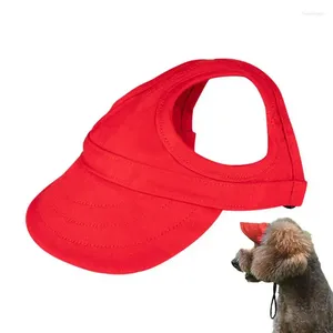 Dog Apparel Baseball Hat Lovely Small Cat Caps Adjustable Pet Ear Holes Outdoor Hiking For Large Puppy