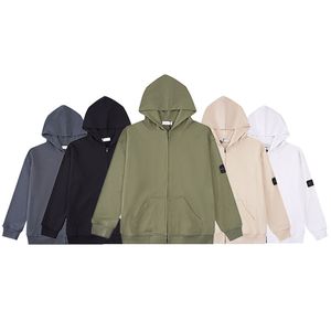 Designerkläder toppkvalitet Stenmanens tröjor Kvinnor tröjor Långärmad avslappnad blixtlås huvtröjor Ladys hoodie par Sweatshirt Jumpers Asia M-XXL