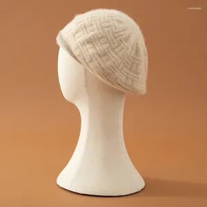 Berretti Berretti Berretto classico vintage 35% capra Cappello in cashmere, cappello alla moda Belle Cappello lavorato a maglia in cashmere Autunno e inverno Freddo caldo Sentirsi a proprio agio per entrambi