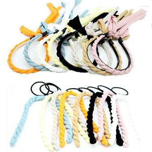 Hair Accessories Fashion Spring And Summer Romantic Lace Floral Large Clips Bow Hairband Fried Dough Twist Beadband