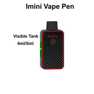 Imini 4ml 5ml Ön Isıtma Vape Kartuş Tank Boş Vape Kartuş Kalem Puf Şarj Edilebilir Pil Isıtma Tek Kullanımlık Buharlaştırıcı