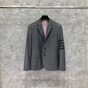 Męskie garnitury Man Formal Blazer Men British Casual Sull Jucking Spring Single Beded Black Black wełniany płaszcz Wysoka jakość