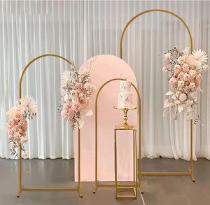 3st/Set Wedding Arch Metal Backdrop Frame Balloon Flower Stand for Wedding Birthday Party Garden Foton Bakgrund Dekoration