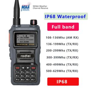 Radtel IP68防水NOAA気象チャンネルフルバンドハムアマチュア2ウェイラジオ199CHトーキーAMエアアビエーションバンドSATCOM