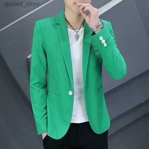 Men's Suits Blazers Blazer Fot Men 2023 Autumn New Male Gradient Suit Jacket Masculino Korean Style Slim Fit Casual Men Fashion Trend Dress Jacket Q231025