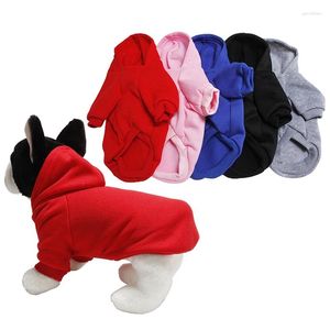 Hundkläder solida hoodies husdjurskläder för små hundar valp kappja jackor tröja chihuahua kattdräkt bomullskläder