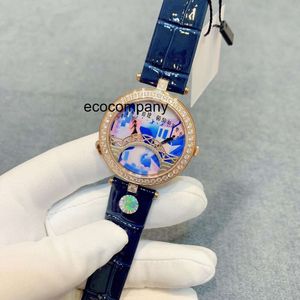 Fashion Van Causal Watch Designer Cleefly Luxury Women Quartz Women's Diamond Pont des Amoureux Montre de Luxe JDX8