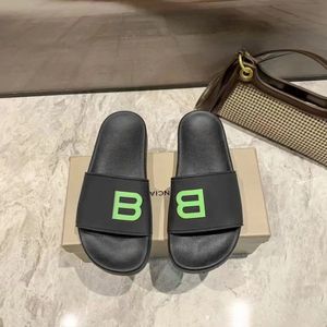 Unisex designer shoe slipper for women men summer luxury outside comfort flat Pool Slide Sandal rubber with 3D beige black Letter double B sandal