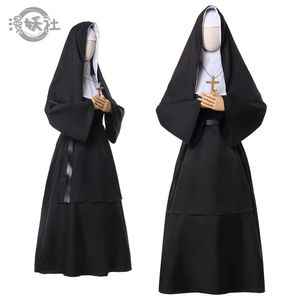 Cosplay Cosplay Nun Suit Halloween Christmas Uniform Maid Dress Sister Costume Party
