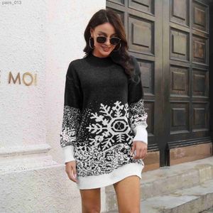 Podstawowe sukienki swobodne sukienki świąteczne dla kobiet Zimowe jesień ubrania z długim rękawem Pullover Party Bodycon Mini Nowy Rok Vestidos YQ231025