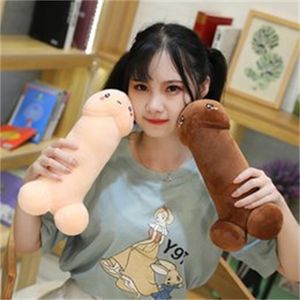 Simulação Sexy Funny Plush Toy Brinqued Soft Dick Dick Dick Primeiras travesseiros Brinquedos fofos Free Ups/DHL