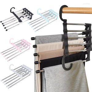 Hangers Multi-functional Clothes Hanger Folding Pants Storage Rack Organizer Closet Space Saving Bedroom