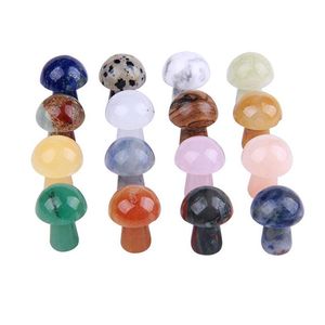 Garden Decorations 2Cm Crystal Mushroom Stones Decoration Colorf Mushrooms Stone Decor Crafts For Garden Decorations Drop Delivery Dhxmi