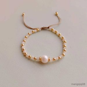 Corrente pérola pulseira para mulheres outono e inverno luxo designer jóias novo em coração charme pulseiras conjunto presente r231025