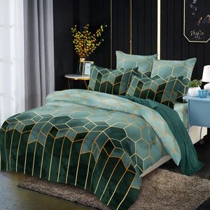 Conjuntos de cama 23 PCs Luxury Duvet Capa Conjunto de geometria de moda Têxteis de travesseiros de edição de edição