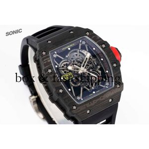 ساعة ميكانيكية BBR Menical Richa Milles Soinc RM35-01 تلقائيًا تلقائيًا بالكامل ، Wristwatch Super Flywheel Ca68 Montres de Luxe