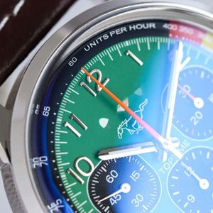 İzlemek için IWC en iyi zaman bretiling erkekler kronograf kol saatleri en yüksek kaliteli mekanik hareket Uhr 6pins geri şeffaf montre navitimer mikr