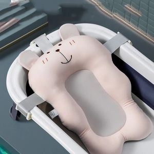 入浴浴槽生まれ調整可能なバスタブ枕シートクッションクロス型ベビーバスネットマット子供バスタブシャワークレードルベッドシート231025