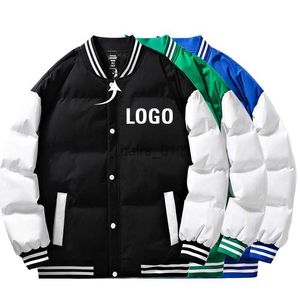 Herrjackor 2023 Men Casual College Jacket Anpassad tjock broderad Leader University Puffer Varsity Jackets Tillverkare YQ231025