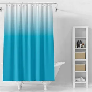 Shower Curtains JBTP Fashion Plain Color Gradient Curtain Waterproof Mildew Proof And Moisture-proof In Bathroom