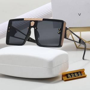 Designer Sunglasses For Men Women Sunglasses Fashion Classic Sunglass Luxury Polarized Pilot Oversized Sun Glasses UV400 Eyewear PC Frame Polaroid Lens S8262