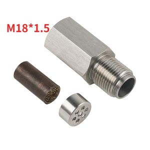 Sensor de oxigênio m18x1.5 aço inoxidável ss304 remover verificação luz do motor cel mini excluir catalisador o2 espaçador m18 x 1.5 adaptador drop deli
