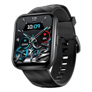 New KUMI KU6 Meta Smart Watch 1.96 Inch 100+ Beautiful Dial with Compass Bluetooth Call Liveness Detection IP68 Waterproof