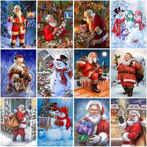 Christmas Decorations DIY 5D Diamond Painting Snowman Diamond Embroidery Full Round/Square Drill Santa Claus Cross Stitch Christmas Gift Home Decor 231025