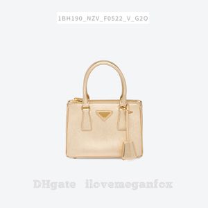 Women's Fashion Bags Shoulder Bags Galleria Leather Mini Handbag Crossbody Bag Platinum color Item No. : 1BA906_NZV_F0522_V_EOJ