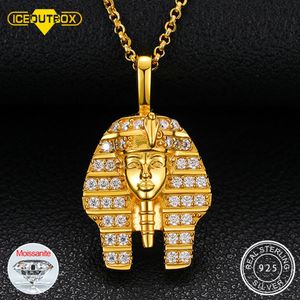Chokers Hip Hop Ancient Egyptian Pendant Necklace Chain Punk King Tutan Pharaoh Men's Bling Necklaces Rock Party Gift 231025