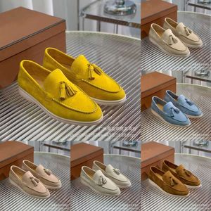 Loro Pianaa Loro Klavier eleganter Quasten bequemer britischer LP -Stil 2023 Yangjing Soft Sohle Einfacher Einfacher einstufen lässiger Single Schuh -Schuhschuh beste Qualität