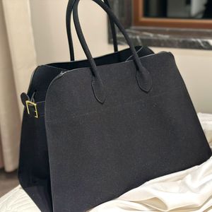 Fashion Designer bag New high fashion calfskin black tote size 43x24x30cm frosted Hand-held crossbody bag