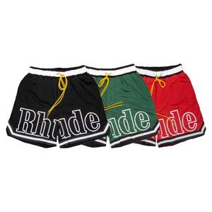 rhude shorts mens designer short RH summer American hip-hop street mesh breathable fast dry casual loose basketball shorts for men