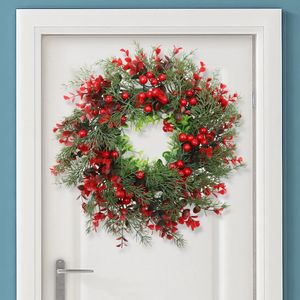 Christmas Decorations Easy Hanging Eucalyptus Wreath Home Decoration Artificial Tree Festive Style Reusable for Kids Adults 231025