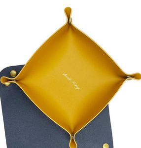 Bandeja malotes luxo palete design placa de couro real placas portáteis para reunião jantar mapa