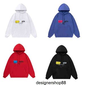 P-anglar designer palms hoodie överdimensionerad vintage vit luxe mode svart pa spray graffiti brev män kvinnor förlorar high street par höst vinter tröja jacka jacka