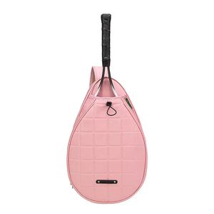 Utomhuspåsar stor kapacitet tennis crossbody väska ren färg koreansk stil en axel badminton väska 231024