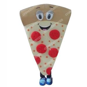 Performance Happy Pizza Costumi della mascotte Vestito da personaggio dei cartoni animati di Halloween Vestito da festa all'aperto di Natale Abbigliamento pubblicitario promozionale unisex