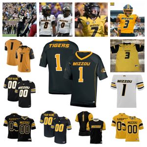 Camisa de futebol Missouri Tigers 14 Triston Newson 32 Serigne Tounkara 19 Marcus Clarke 12 Brady Cook 26 Shamar McNeil 75 Mitchell Walters 24 Nicholas Deloach Jr.