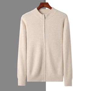 Kamizelki mężczyzn Mvlyflrt 2023 Autumn Winter Clothing Połowa wysokości zagęszczona kardigan 100 Jumper Sweater Jumper BR 121 231025