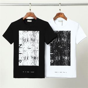 Men's Tee Black and white Summer round neck print luxury fashion classic word designer Top grade T-shirt cotton Breathable sw296K