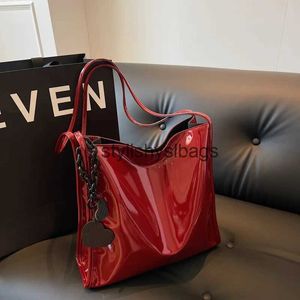 Shoulder Bags Bags Luxury Designer Women's Handbag Fashion Patent Leather Smooth Shoulder Bag Large Capacity Handbagstylishyslbags