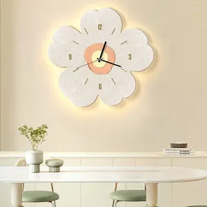 Relógios de parede Modern Classic Led Relógio Design Nordic Silencioso Arte Moda Branco Horloges Murales Home Decorando Itens