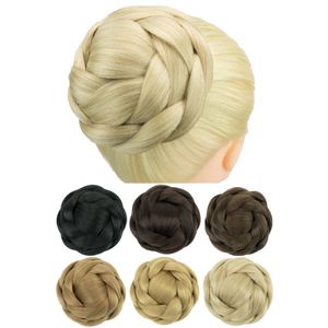 Syntetyczne peruki Soowee Hair Chignon Bun Cover Blond Wig Updo Bsh Donut Benehair Dropship Piece 231025