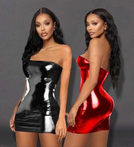 Sexy Pyjamas Erotic Lingerie For Women PVC Leather Erotic Dress Sex Clothes Pole Dance Clubwear Sleepwear Lenceria Sexy Underwear Costumes