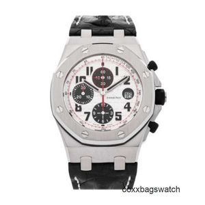 الساعات الآلية الميكانيكية Audpi Swiss Made Watch Audpi Royal Oak Offshore Auto Steel Mens Watch 26170Stood101CR02 HBG0
