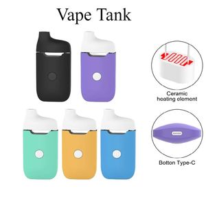 Toptan 2023 En çok satan 2ml/3ml seramik bobin atomizerleri 510 Arabalar Kalın Yağ Düğmesi Ön Işık Seramik 280mAh 2ml 3ml Boş Bar Pod Cihazları Fabrika Doğrudan Satışları